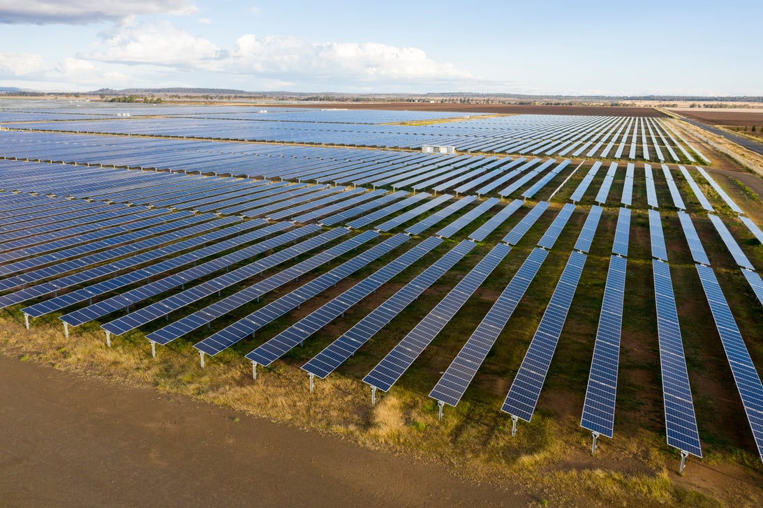 A huge solar farm